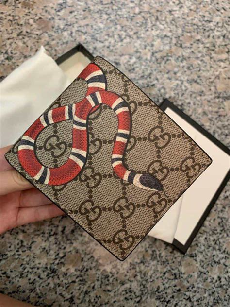 replica gucci men's wallet|authentic gucci snake wallet.